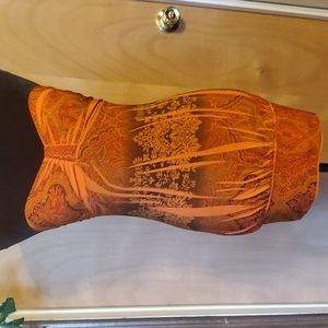 Tropical/paisley print Wet Seal dress/top in orange/red/green size M. NWOT 👌🏾